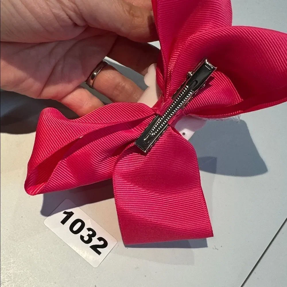 1032 Hot Pink  Color Hello Kitty Hair‎ Bow Alligator Clip